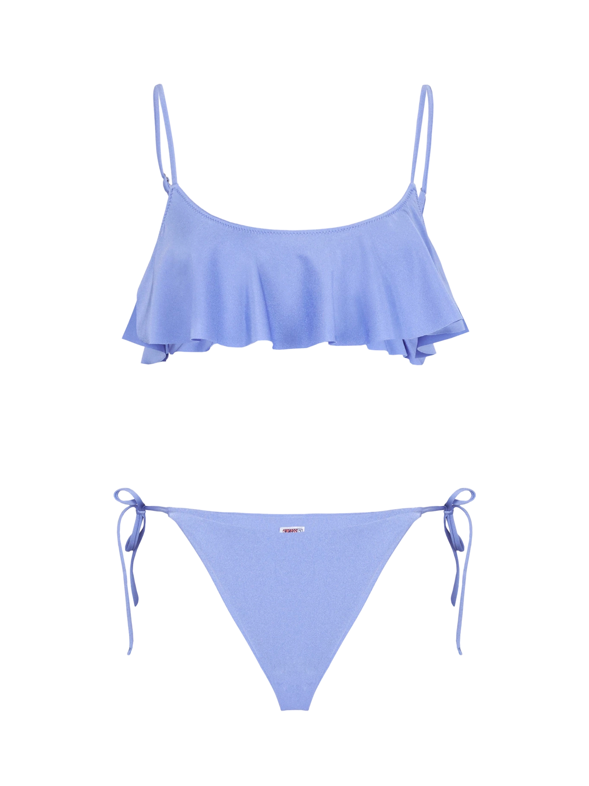 Woman lilac bralette bikini with volant - MC2 Saint Barth