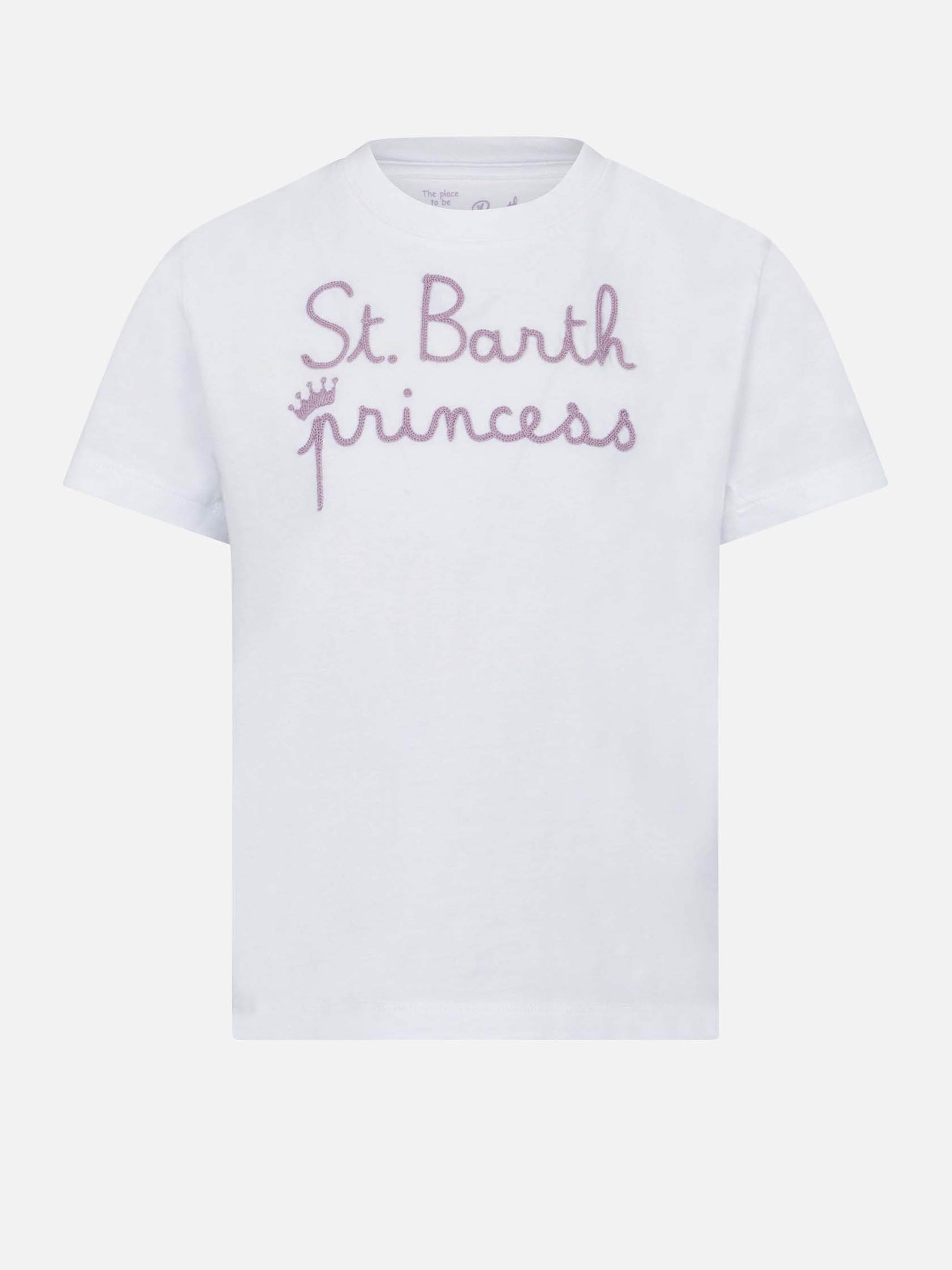St. Barth princess embroided girl's t-shirt - MC2 Saint Barth