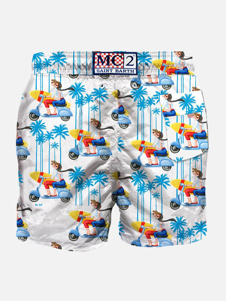 Oh Vespa®! mid-length swim shorts - Vespa® Special Edition - MC2 Saint Barth