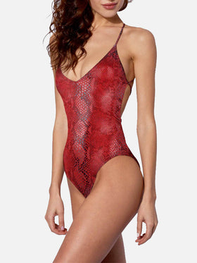 Snake skin print one piece - MC2 Saint Barth
