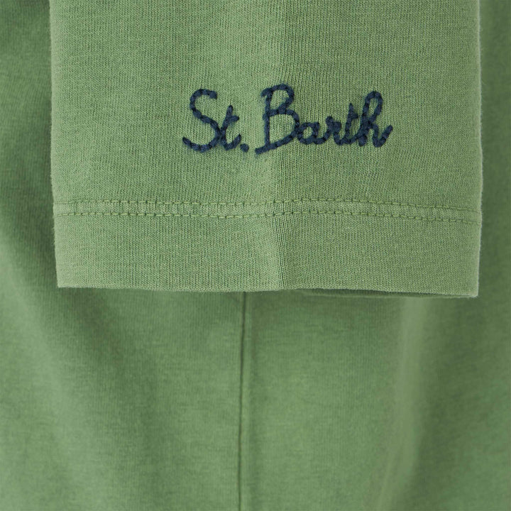 Boy military green t-shirt with Snoopy print | SNOOPY - PEANUTS™ SPECIAL EDITION - MC2 Saint Barth