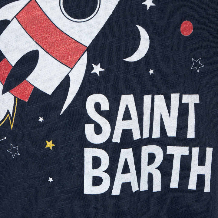 Space rocket blue boy t-shirt - MC2 Saint Barth