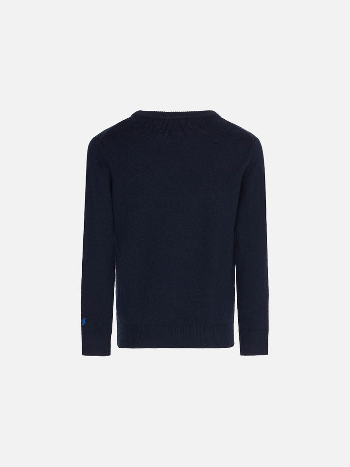 Boy crewneck sweater with car print - MC2 Saint Barth