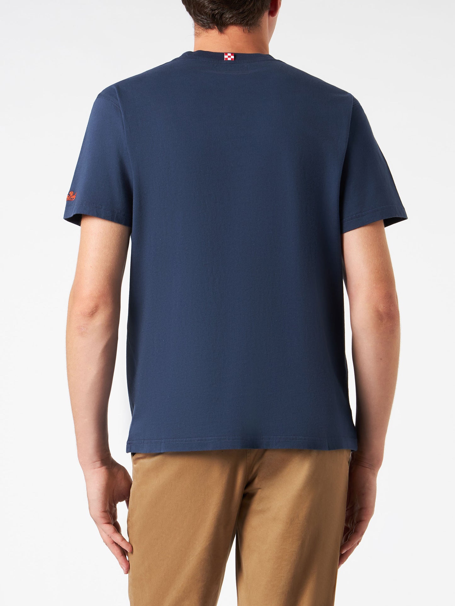 Man heavy cotton t-shirt with Spritz print - MC2 Saint Barth