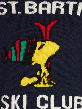 Boy crewneck sweater with Woodstock print | WOODSTOCK - PEANUTS™ SPECIAL EDITION - MC2 Saint Barth