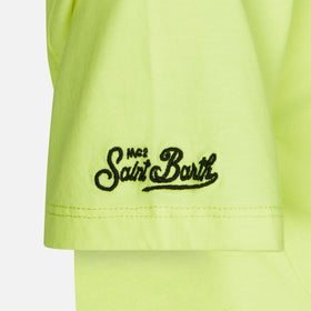 Boy cotton t-shirt with St. Barth Surfer print - MC2 Saint Barth
