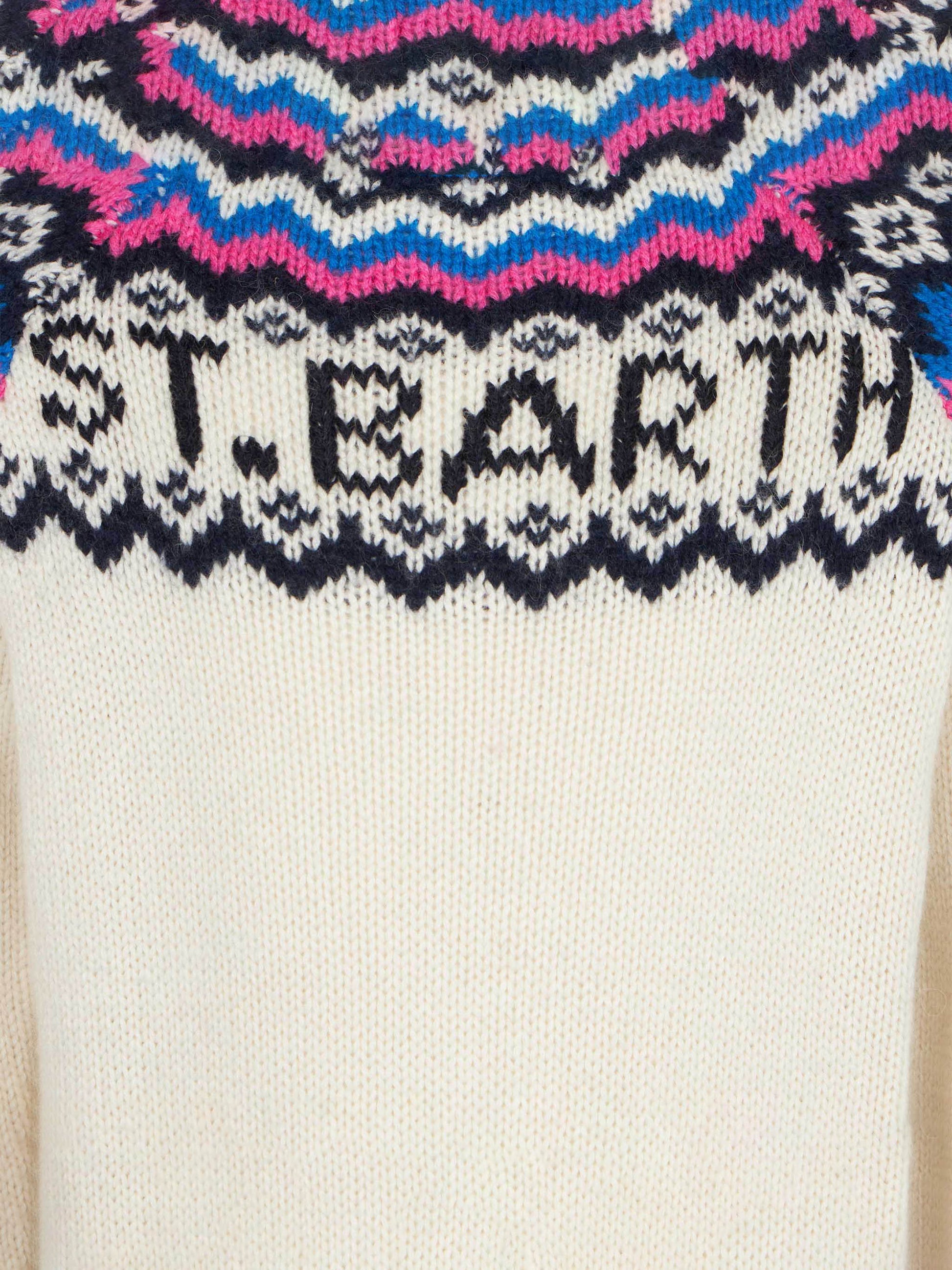 Girl sweater with nordic jacquard pattern - MC2 Saint Barth