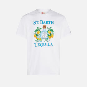 Man cotton t-shirt with St. Barth Tequila print - MC2 Saint Barth