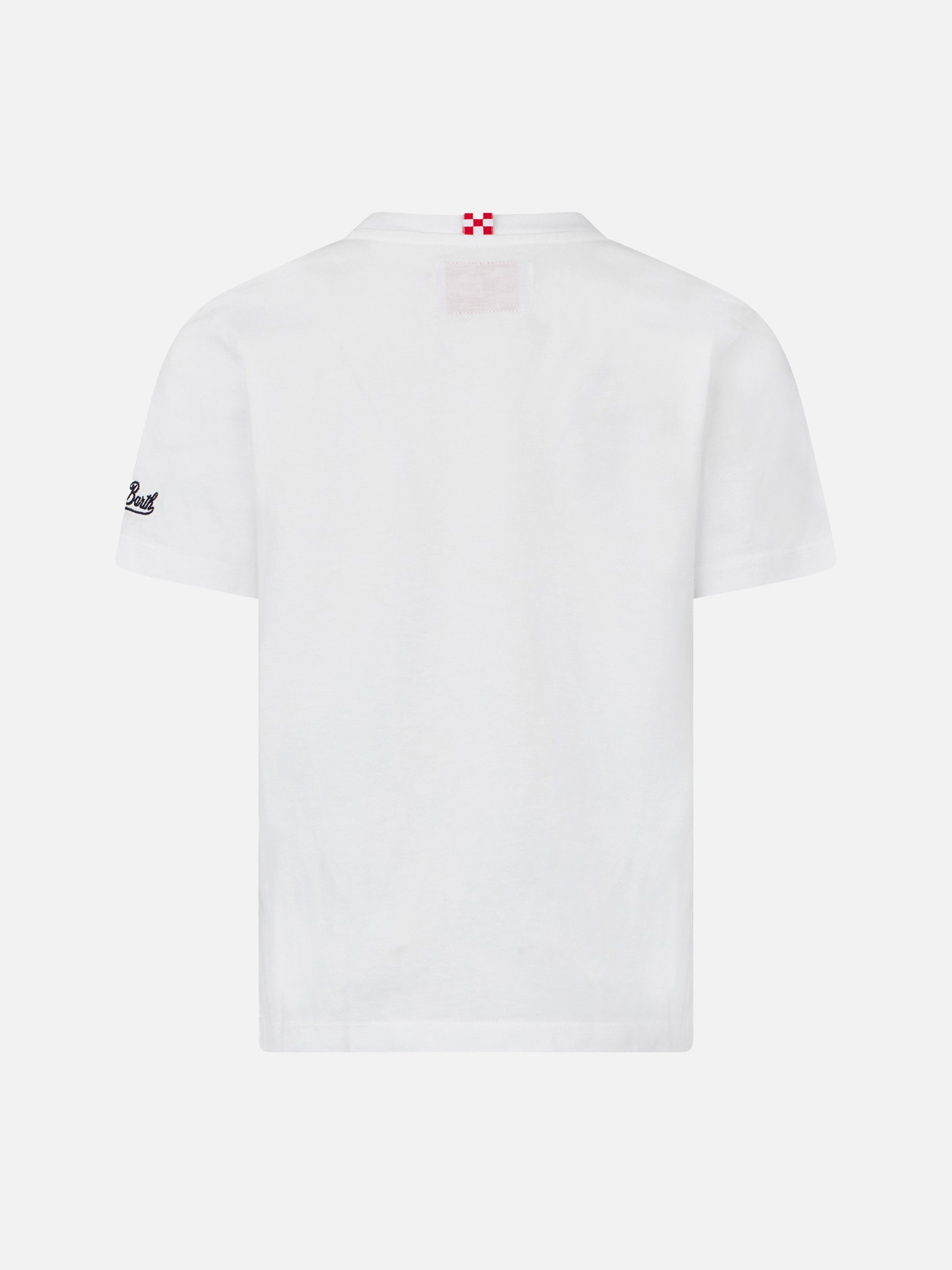 Boy cotton t-shirt with car print - MC2 Saint Barth