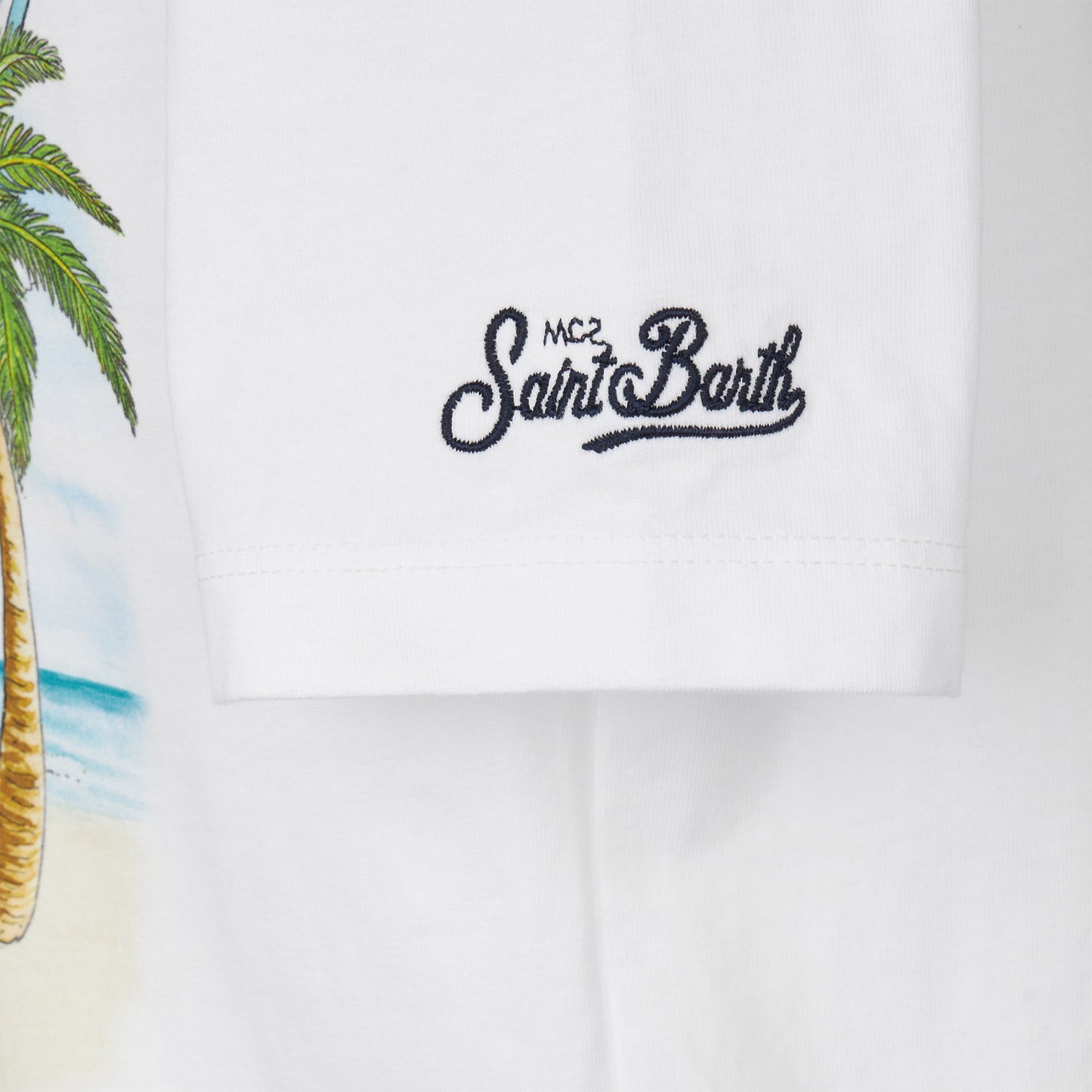 Boy cotton t-shirt with car print - MC2 Saint Barth