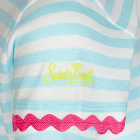 Girl striped t-shirt with Saint Barth embroidery - MC2 Saint Barth