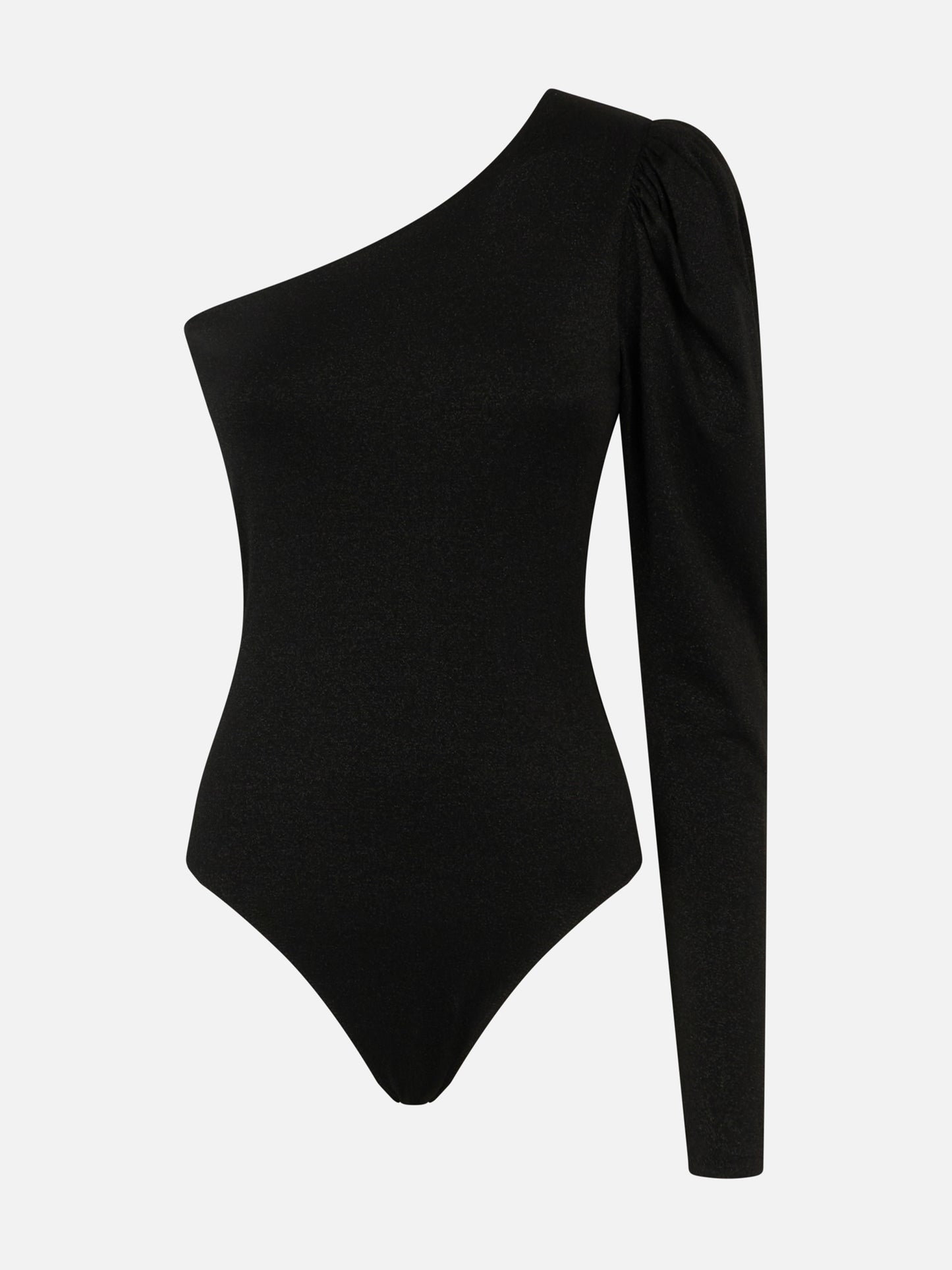 Knitted glitter black one shoulder swimsuit / bodywear - MC2 Saint Barth