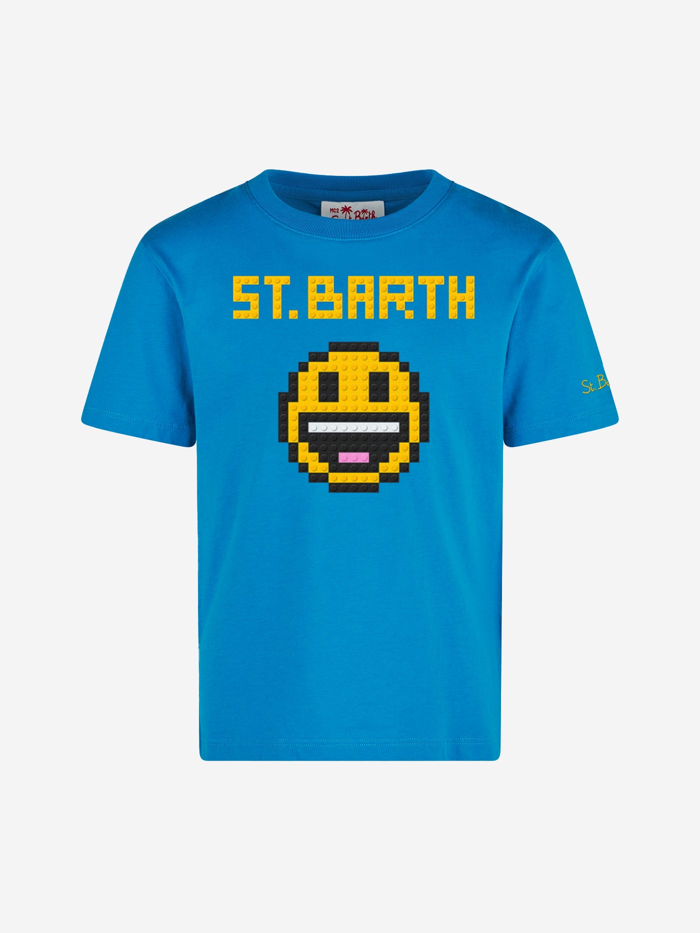 Boy cotton t-shirt with print - MC2 Saint Barth