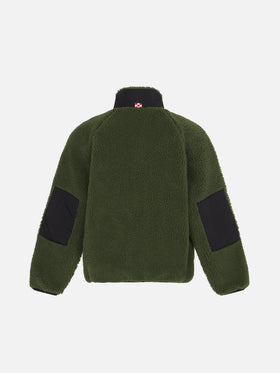 Kid sherpa jacket with Snoopy patch | Peanuts® Special Edition - MC2 Saint Barth