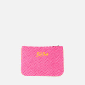 Pochette in spugna parigina con motivo in rilievo