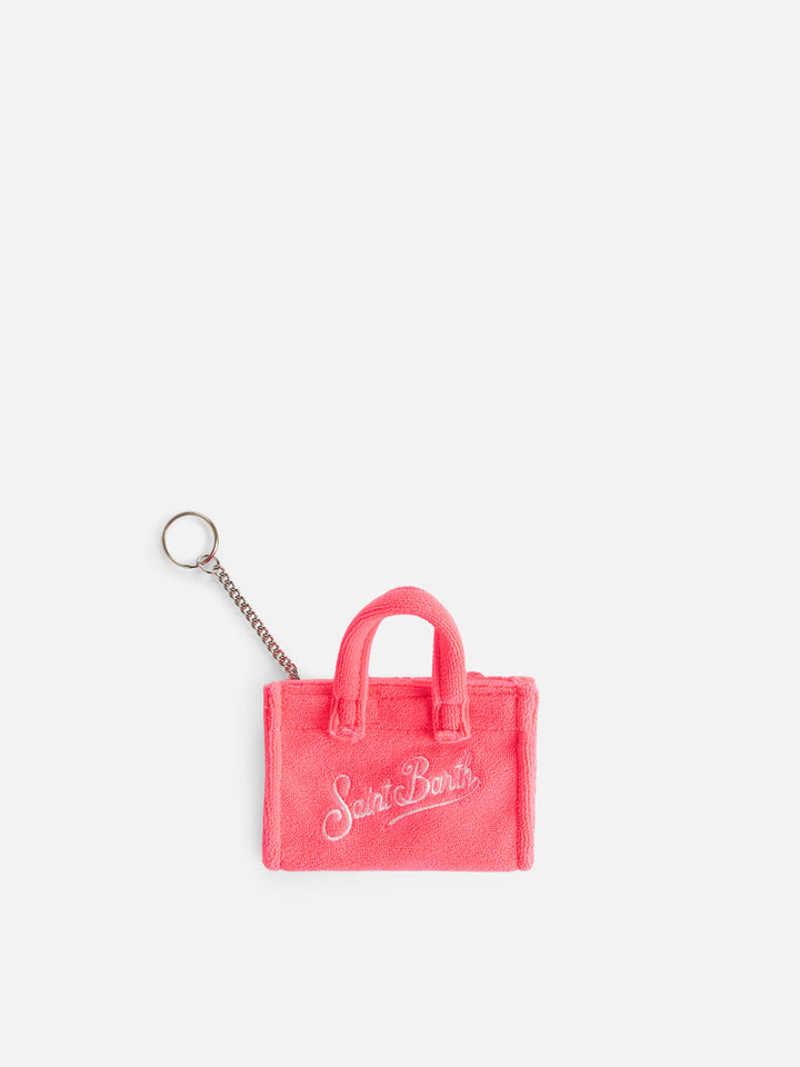 Fluo pink terry key holder - MC2 Saint Barth