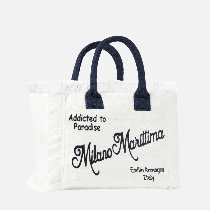 Vanity terry shoulder bag with Milano Marittima embroidery - MC2 Saint Barth
