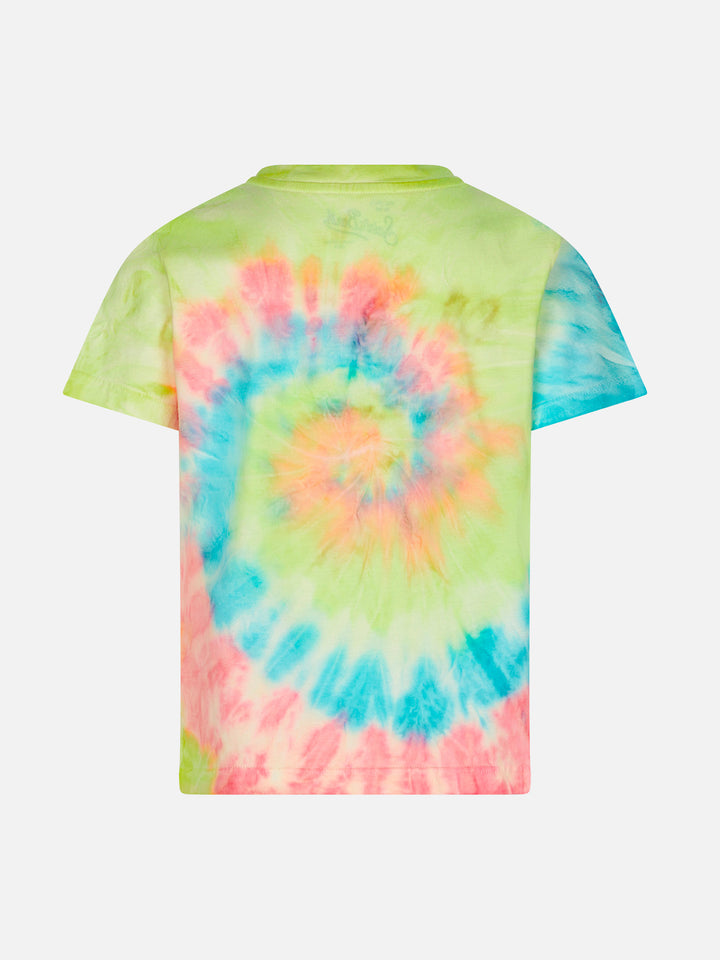 Girl t-shirt with sun Barth lover embroidery - MC2 Saint Barth