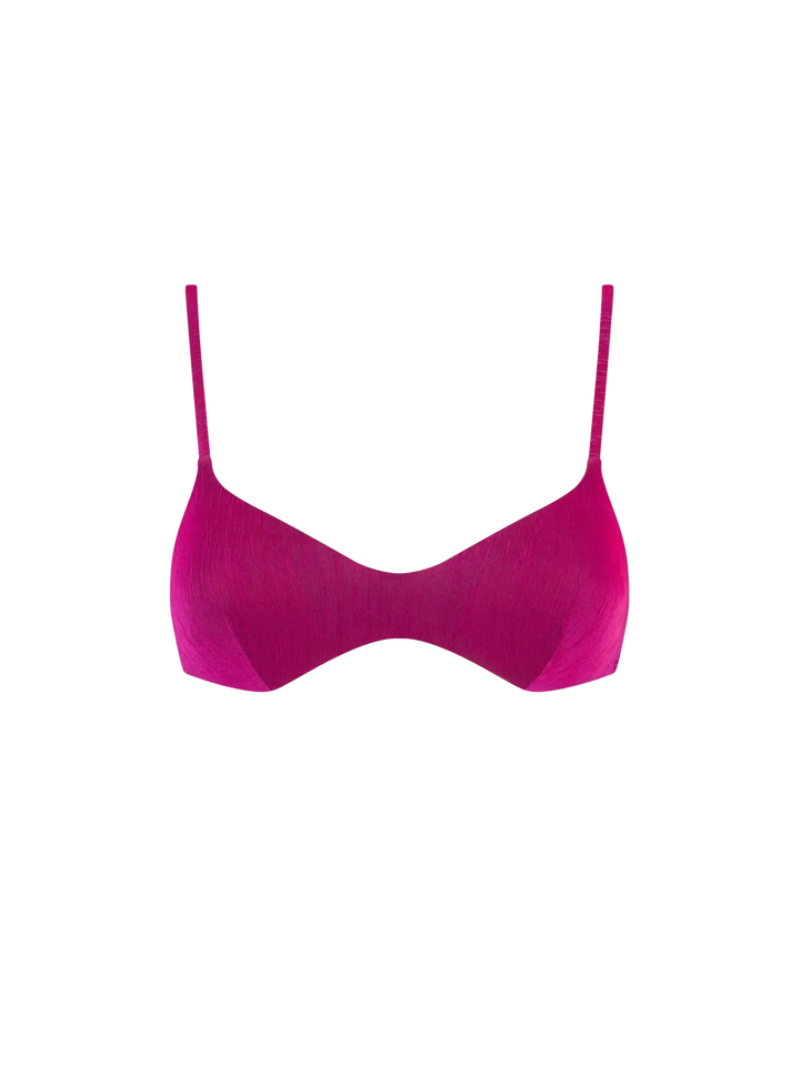 Fucsia knitted bralette - MC2 Saint Barth