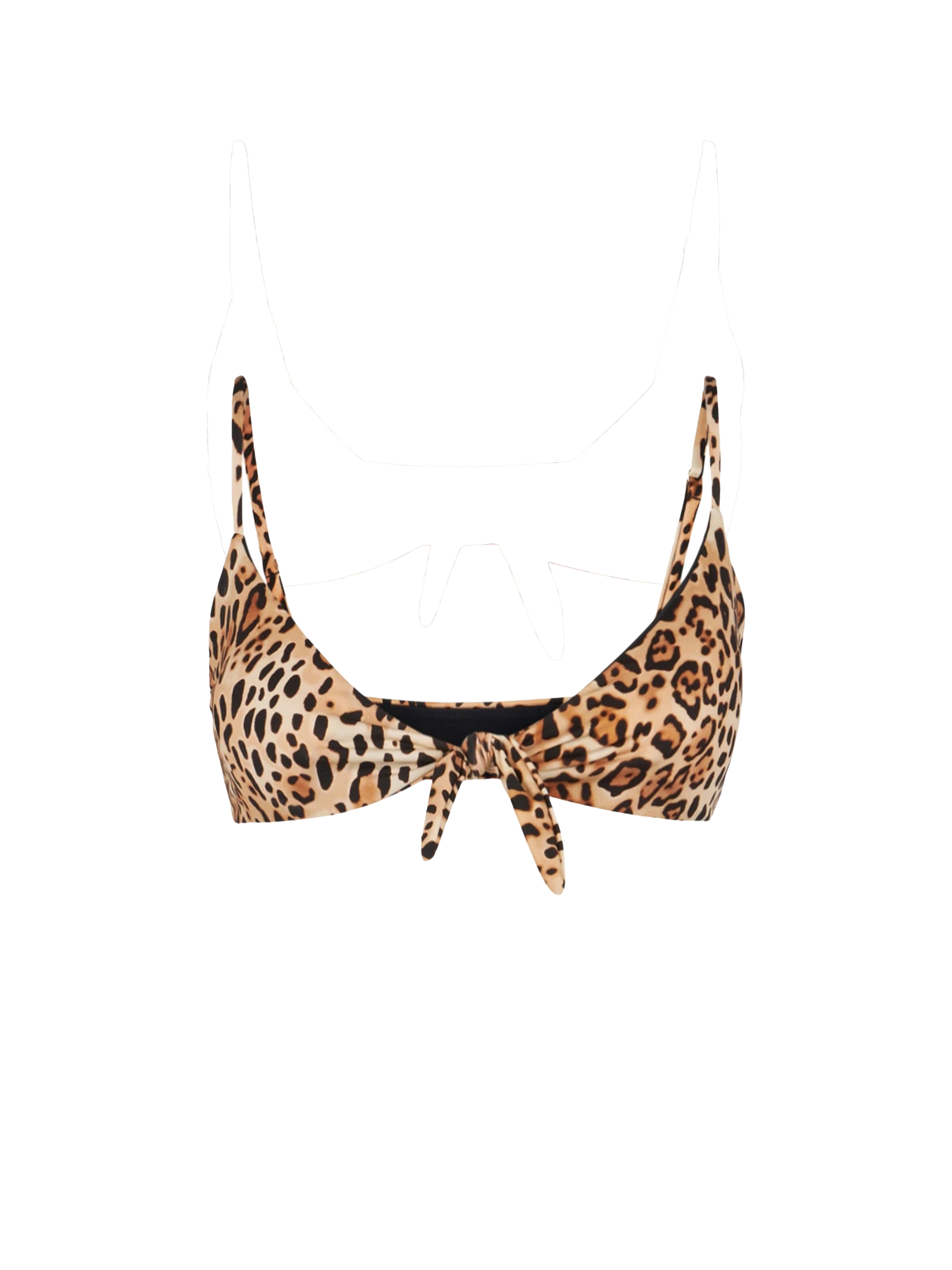 Sand Animalier print with front knot - MC2 Saint Barth