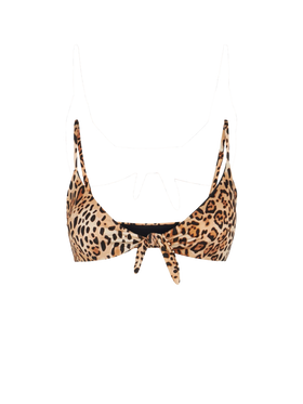 Sand Animalier print with front knot - MC2 Saint Barth