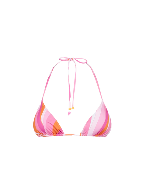 Woman triangle top with shape wave print - MC2 Saint Barth
