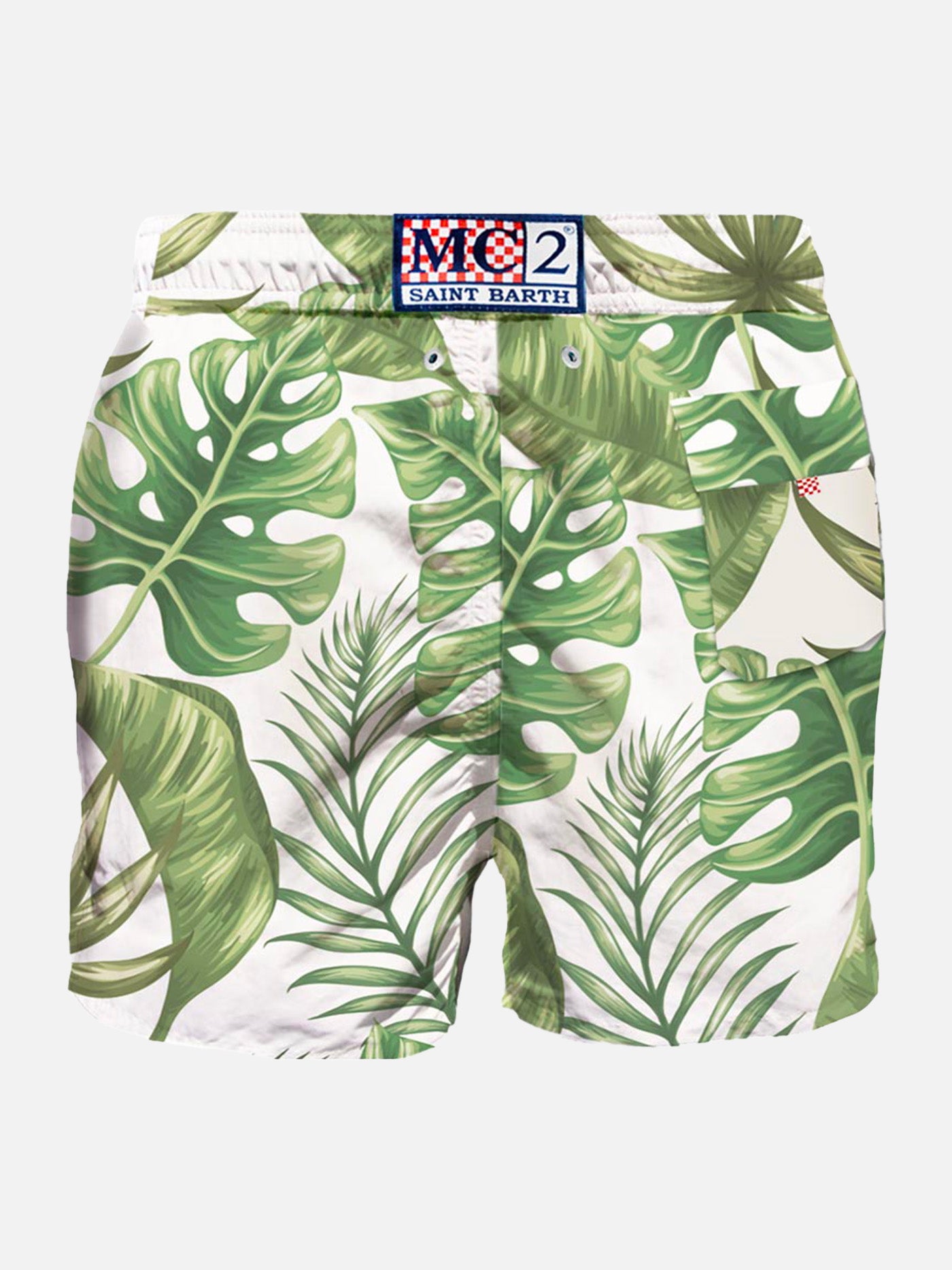 Tropical print mid-length swim shorts - MC2 Saint Barth