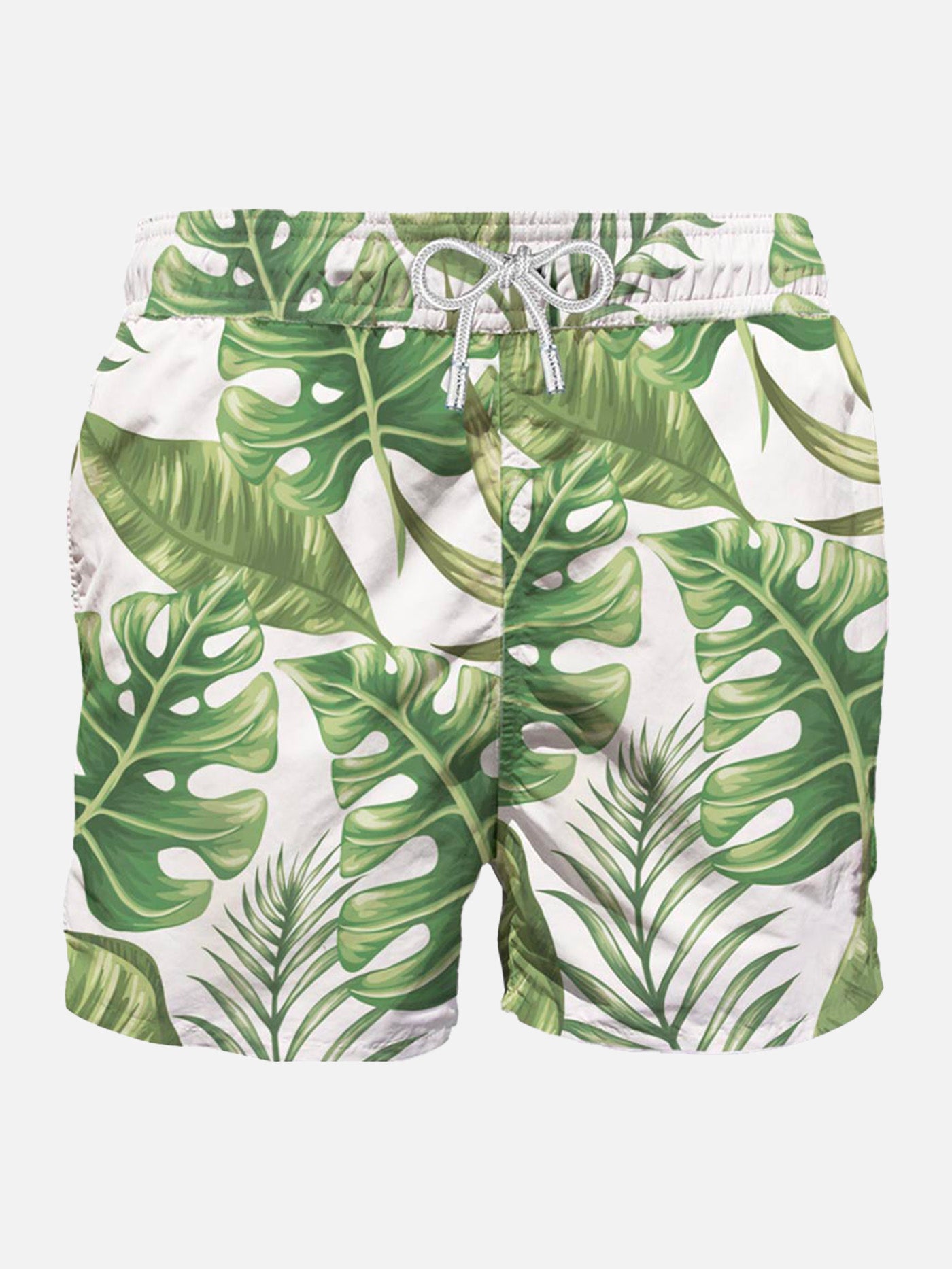 Tropical print mid-length swim shorts - MC2 Saint Barth