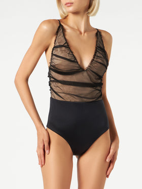Nude one piece swimsuit Josephine - MC2 Saint Barth