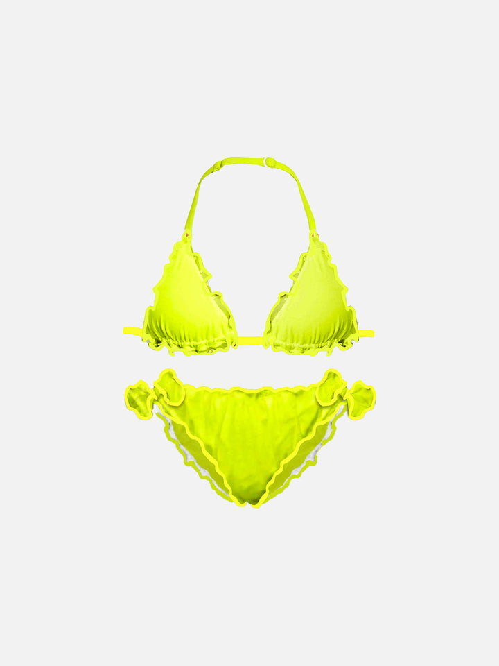 Girl fluo yellow triangle bikini - MC2 Saint Barth