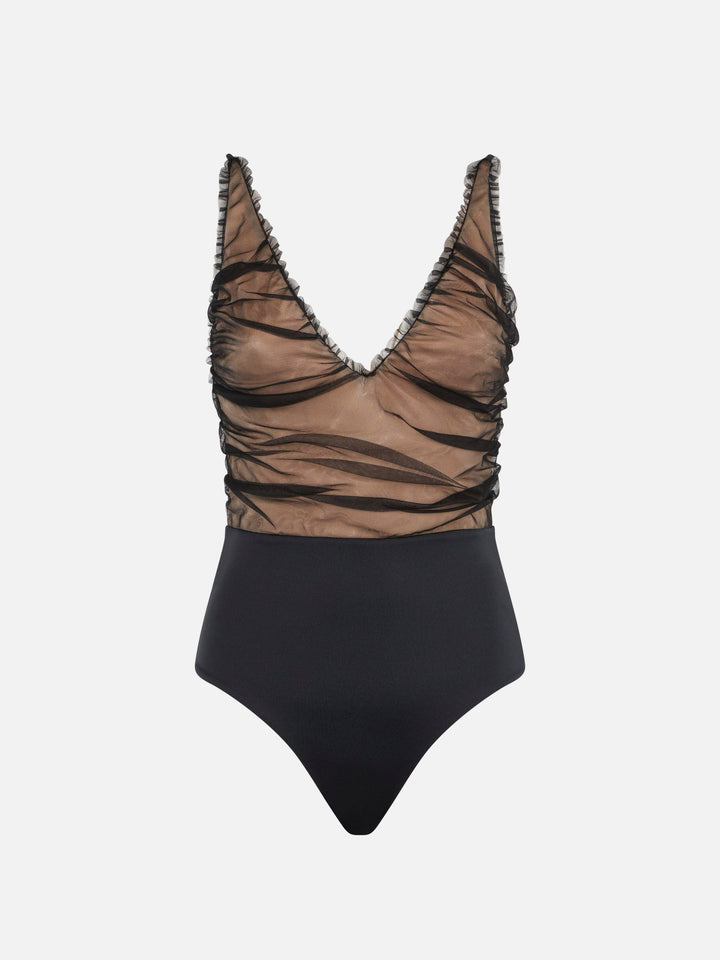Nude one piece swimsuit Josephine - MC2 Saint Barth