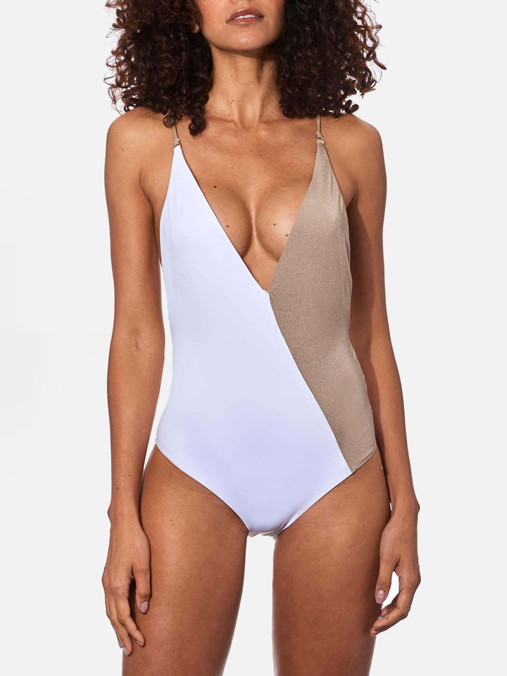 V neck one piece swimsuit - MC2 Saint Barth