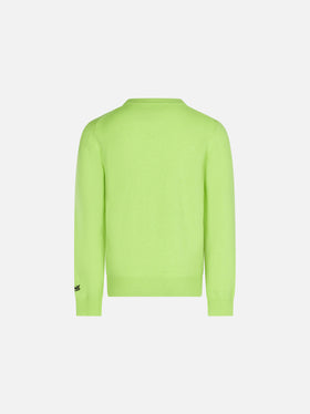 Boy crewneck sweater with mountain print - MC2 Saint Barth