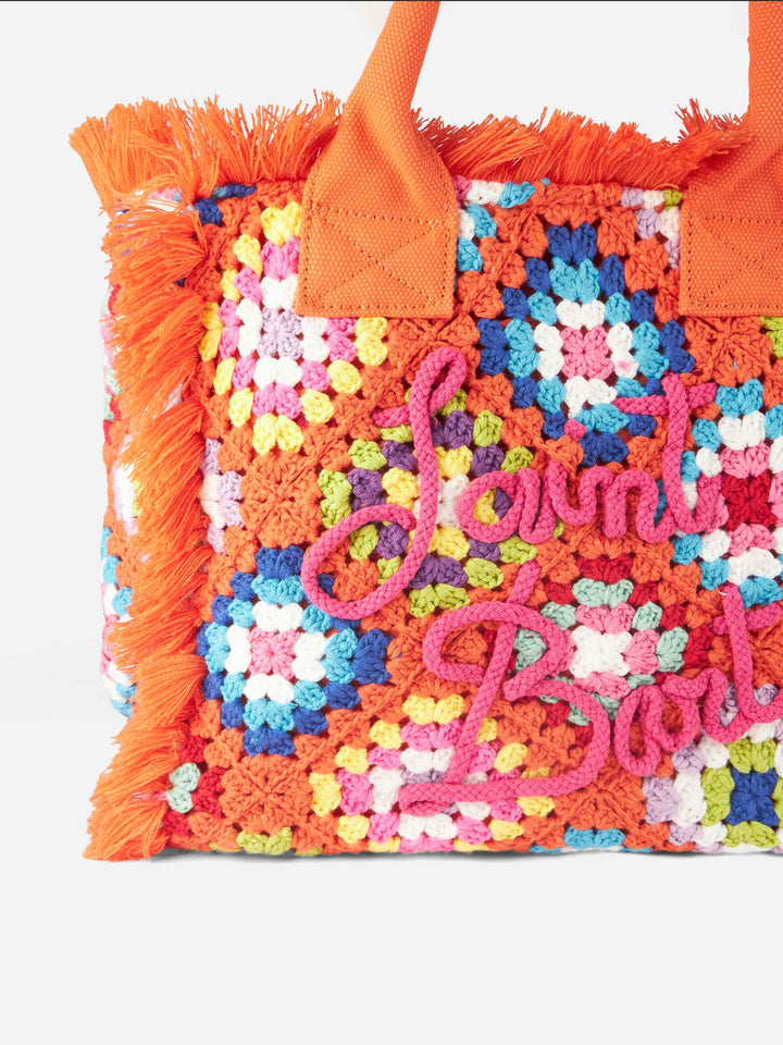 Vanity crochet shoulder bag with pattern - MC2 Saint Barth