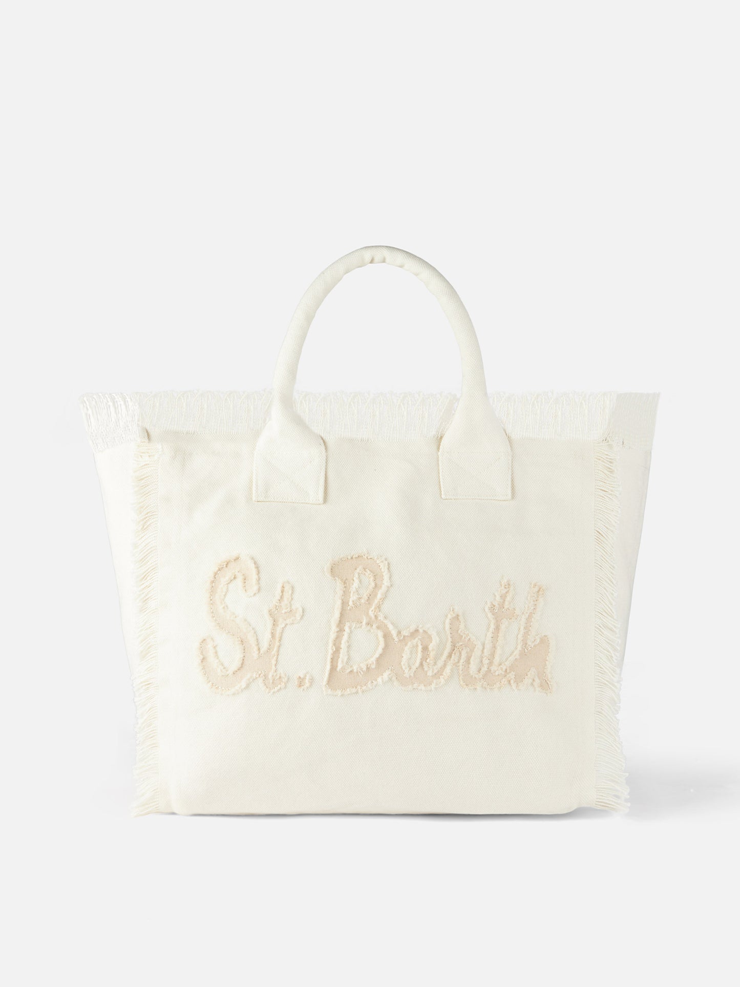 Vanity canvas shoulder bag with St. Barth patch - MC2 Saint Barth