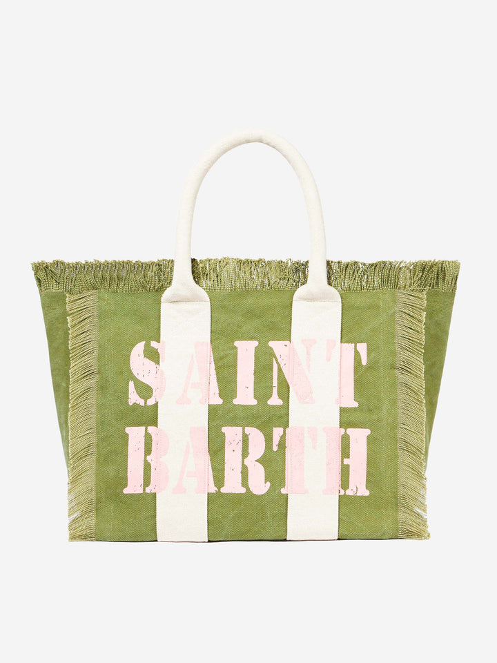 Vanity canvas shoulder bag with logo print - MC2 Saint Barth