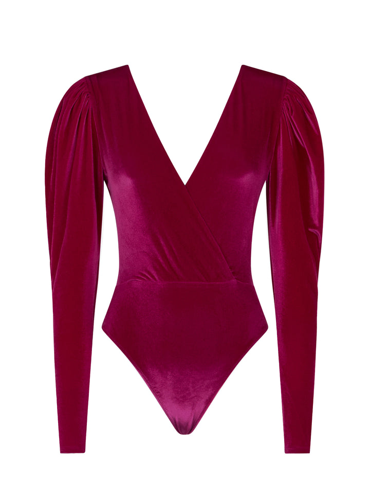 Fucsia velvet bodywear / one piece swimsuit - MC2 Saint Barth