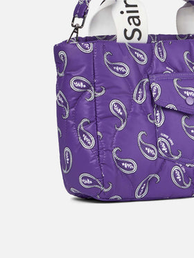 Puffer handbag with paisley print - MC2 Saint Barth