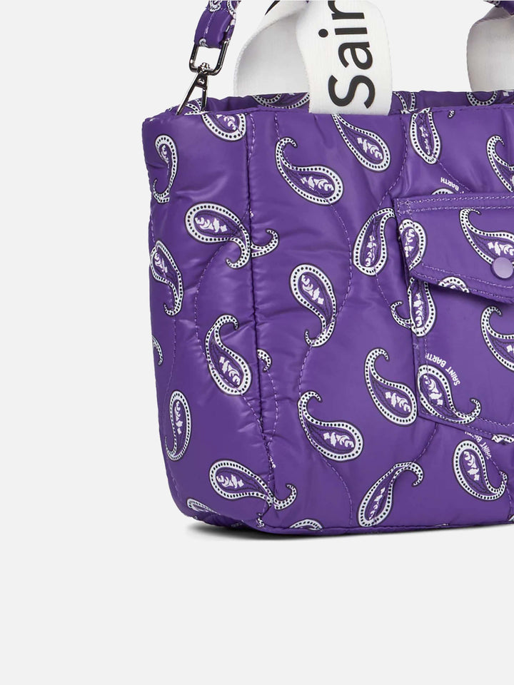 Puffer handbag with paisley print - MC2 Saint Barth