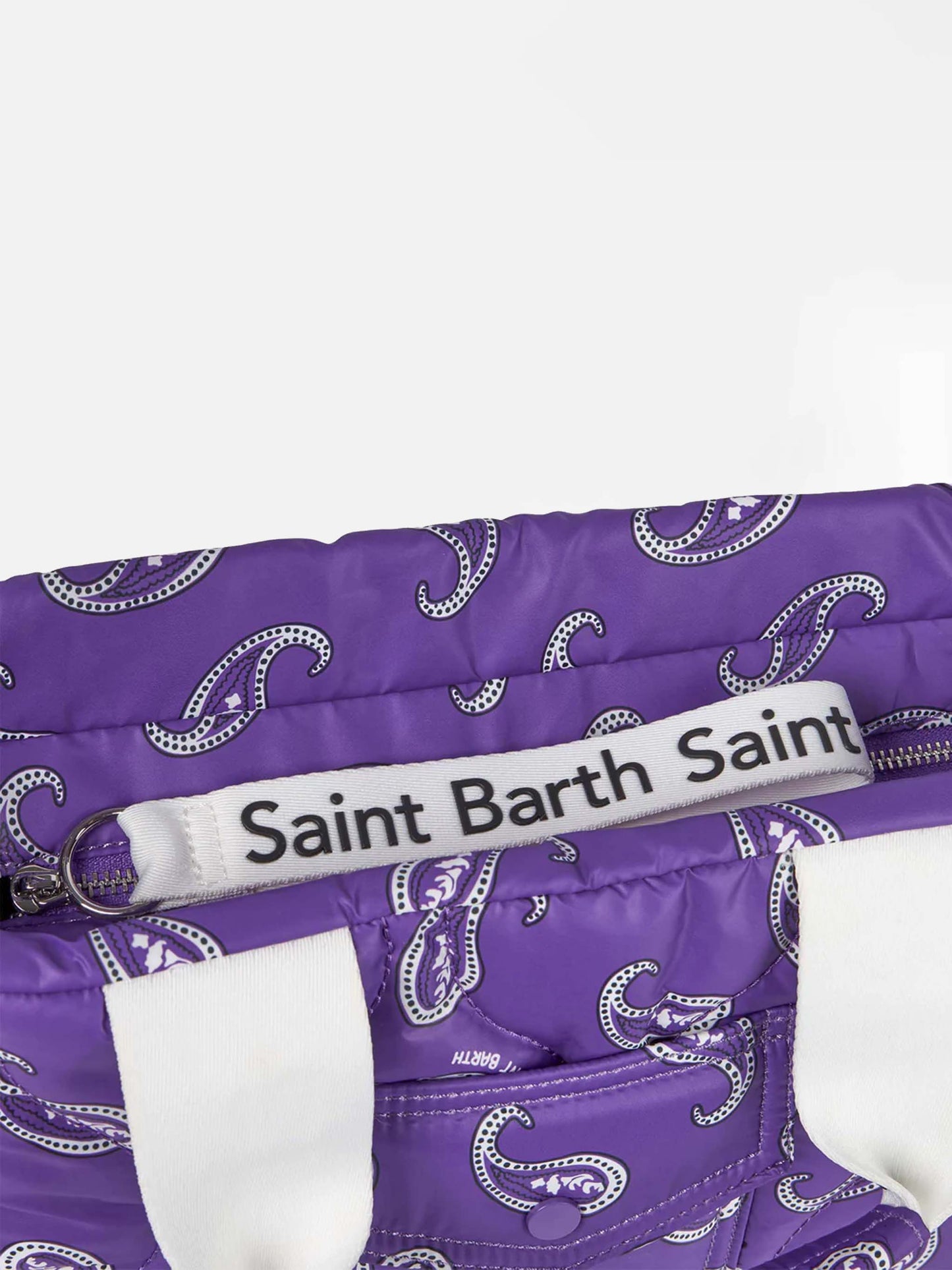 Puffer handbag with paisley print - MC2 Saint Barth