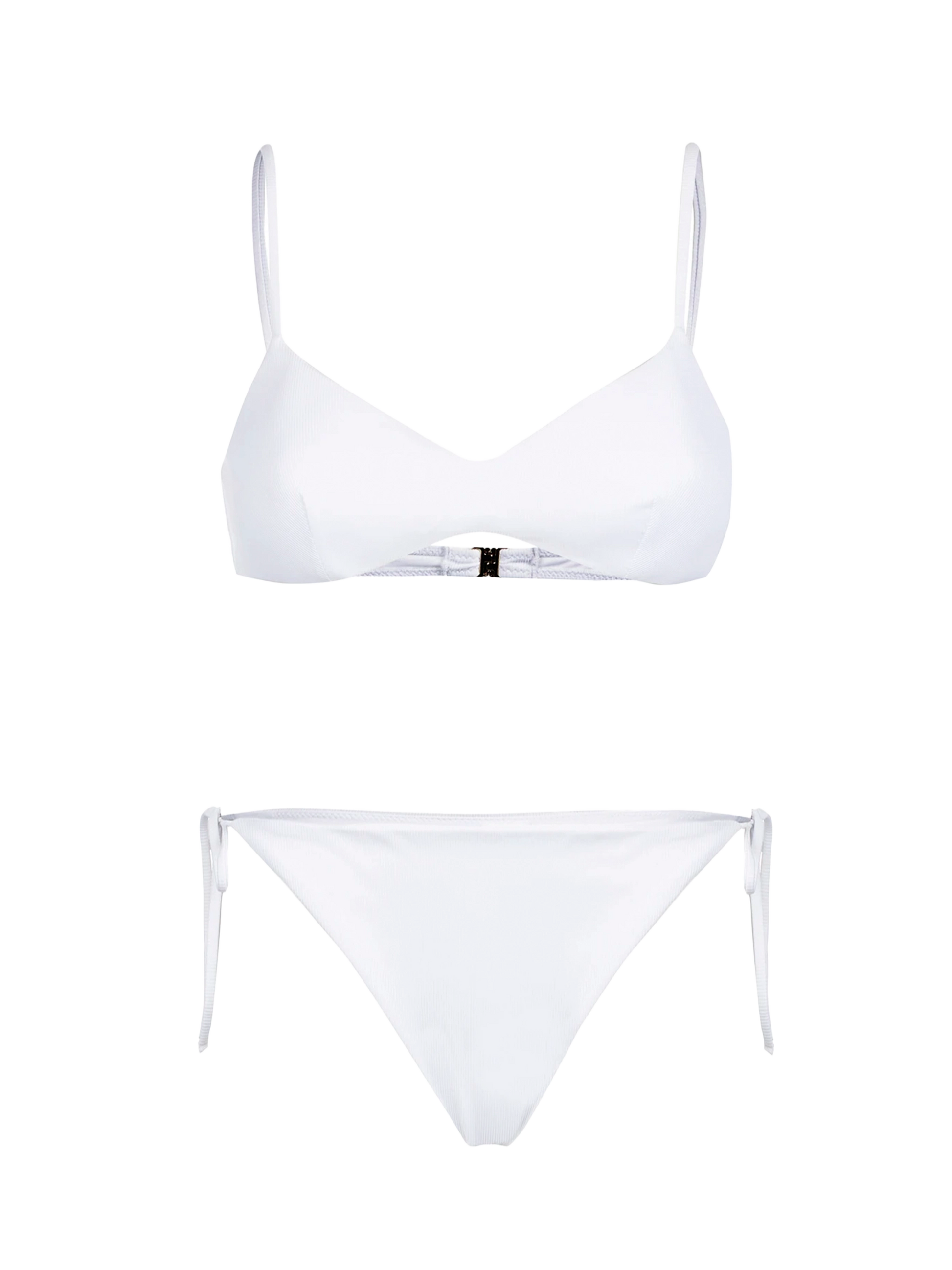 White ribbed bralette bikini - MC2 Saint Barth