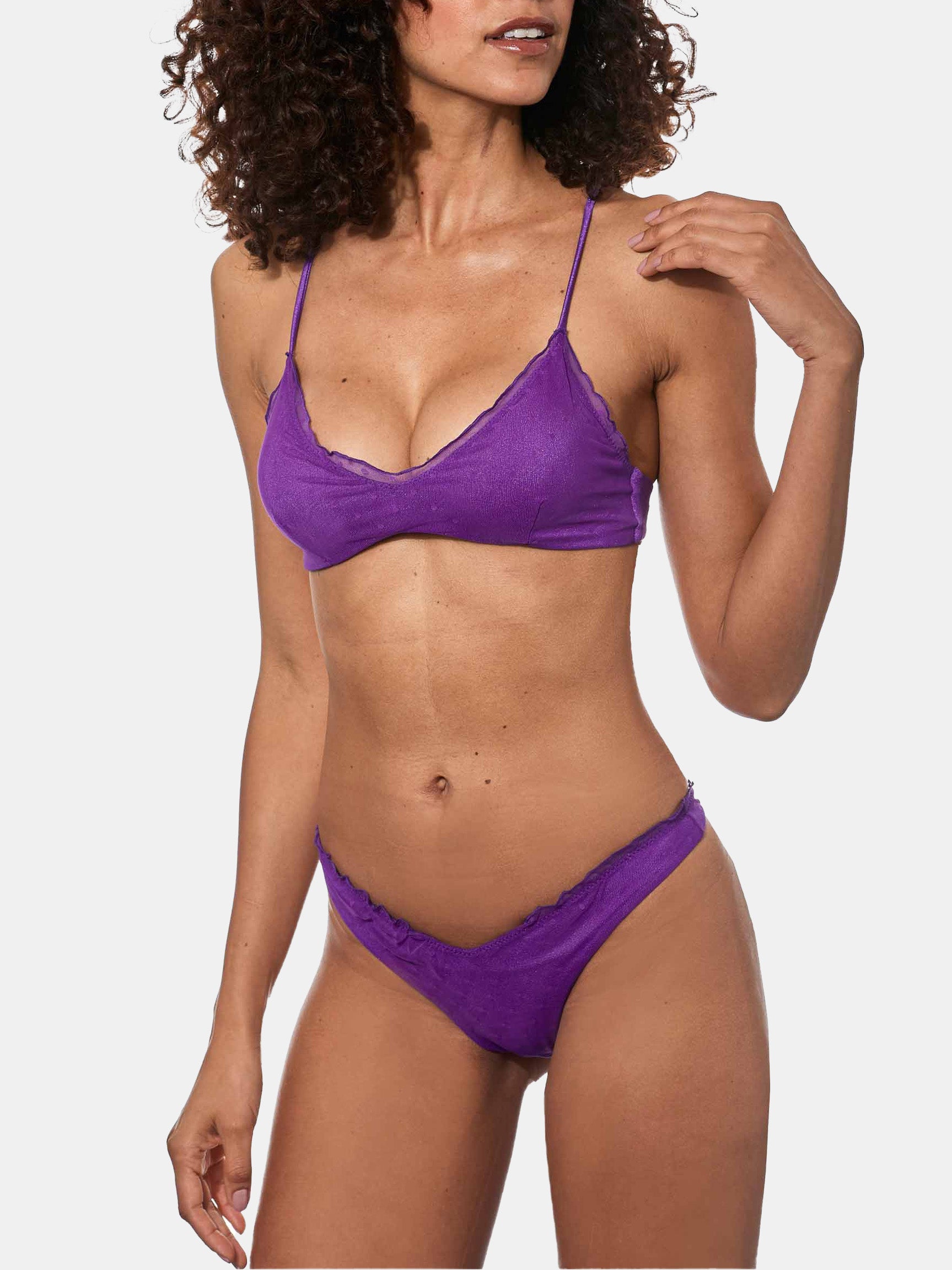 Woman purple bralette bikini - MC2 Saint Barth
