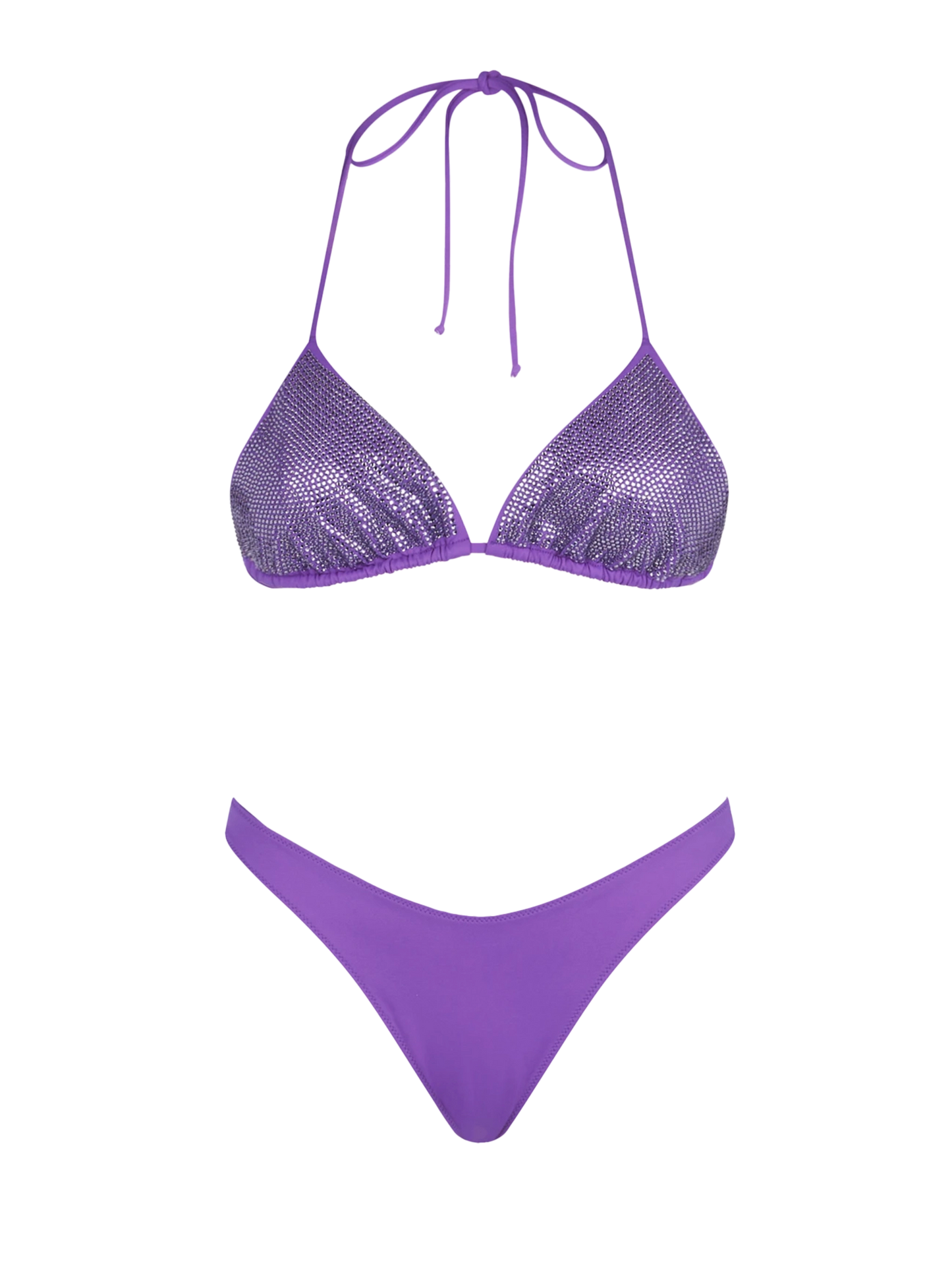 Woman triangle bikini with rhinestones - MC2 Saint Barth