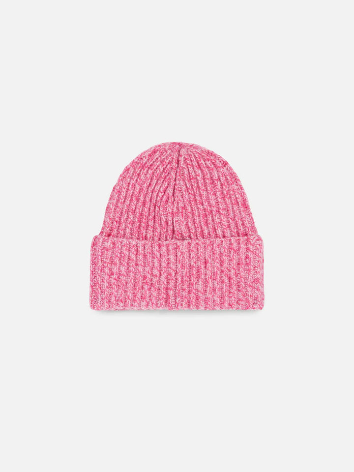 Girl pink mouliné beanie with Saint Barth embroidery - MC2 Saint Barth