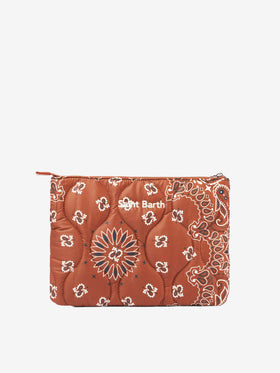 Puffer pochette with bandanna print - MC2 Saint Barth