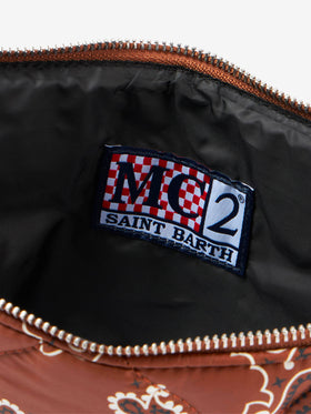 Puffer pochette with bandanna print - MC2 Saint Barth