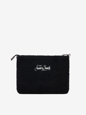 Schwarze Sherpa-Umhängetasche „Parisienne“.