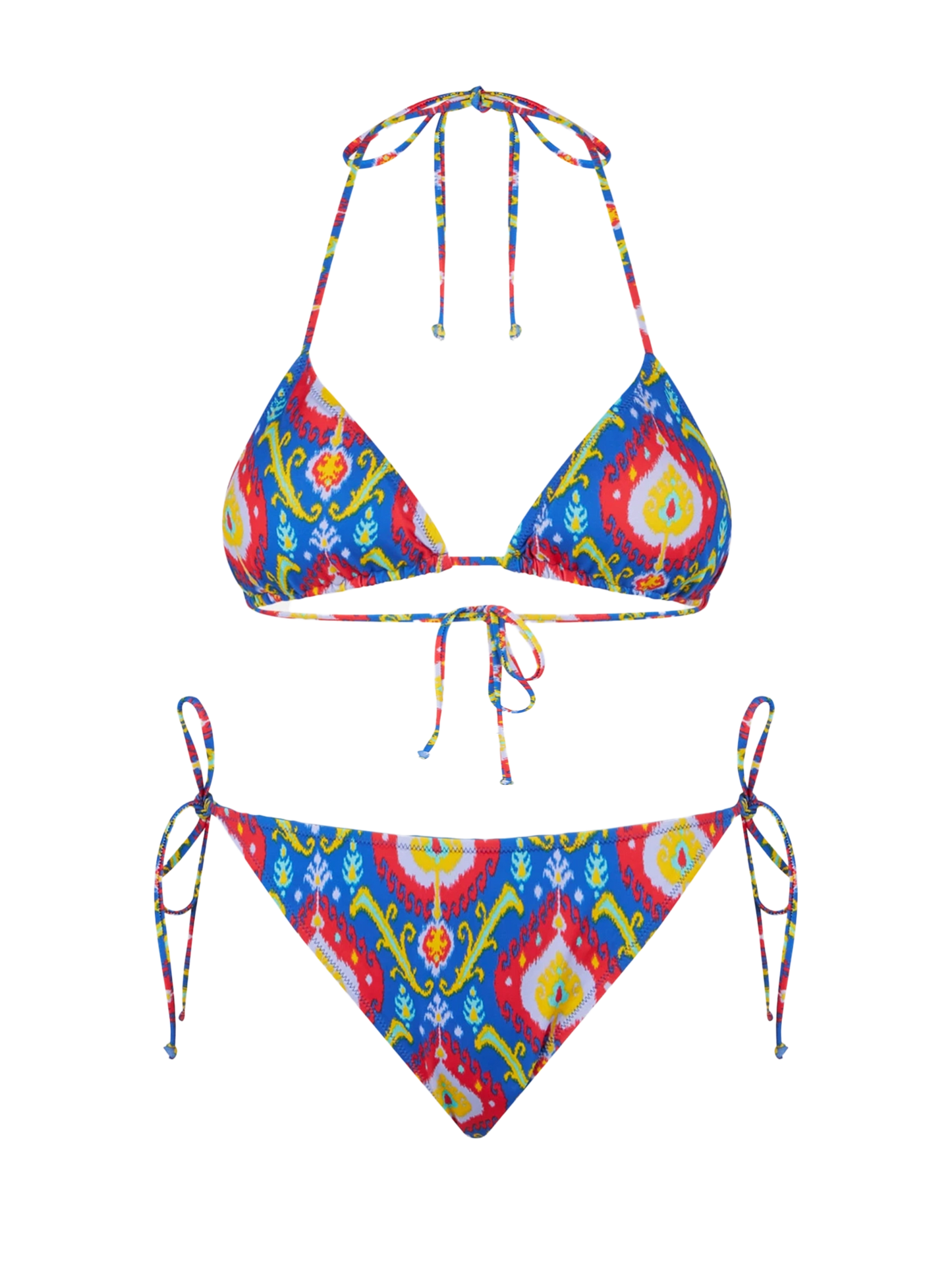 Woman triangle bikini with ikat print - MC2 Saint Barth