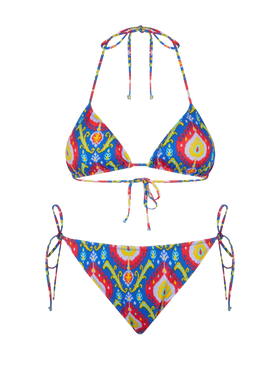 Woman triangle bikini with ikat print - MC2 Saint Barth