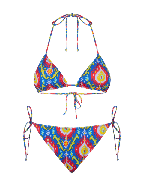 Woman triangle bikini with ikat print - MC2 Saint Barth
